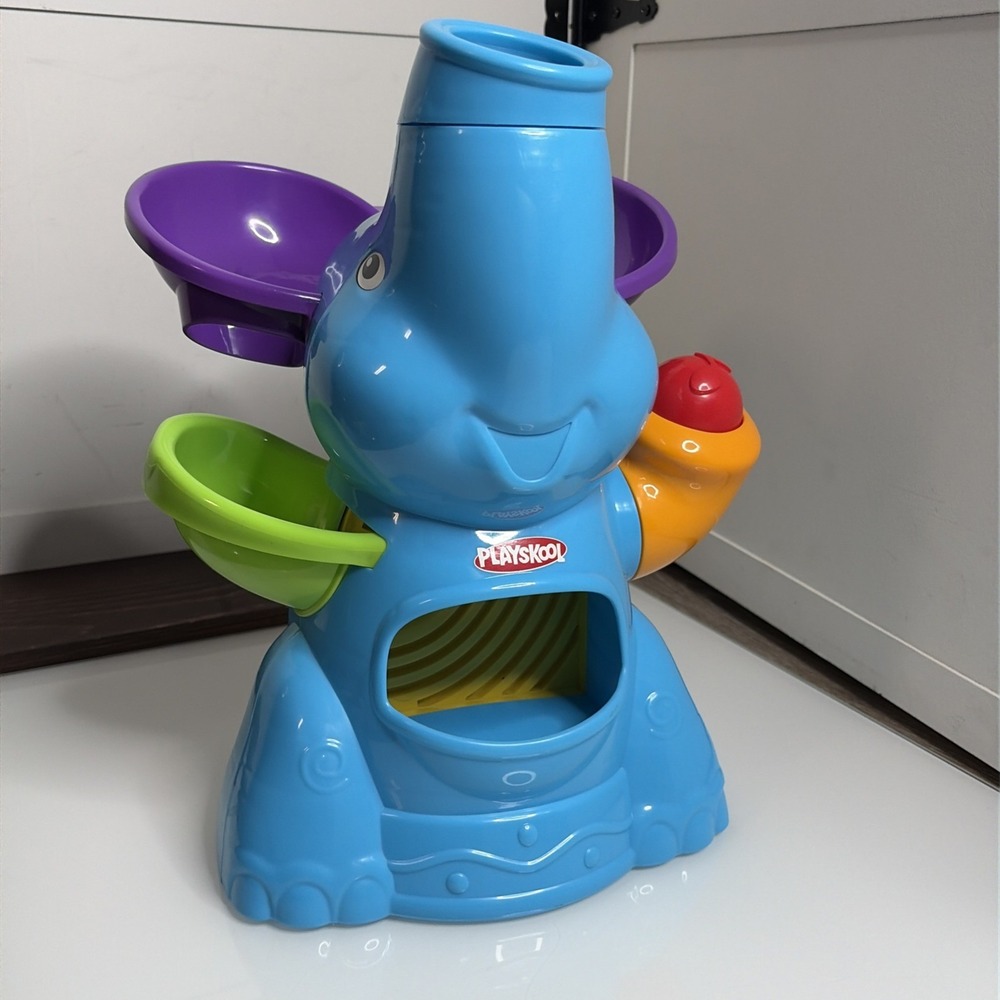 Playskool Poppin' Park Elefun Busy Ball Popper 31943 Blue Elephant 1 Ball Tested